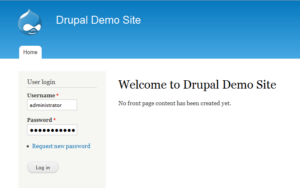 Drupal Demo Site Screenshot