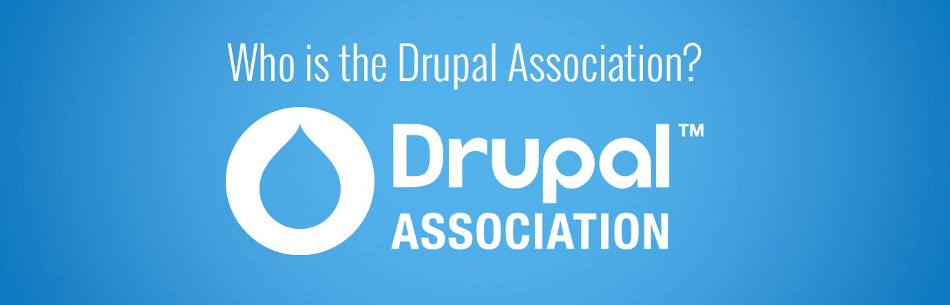Drupal Association blue banner text
