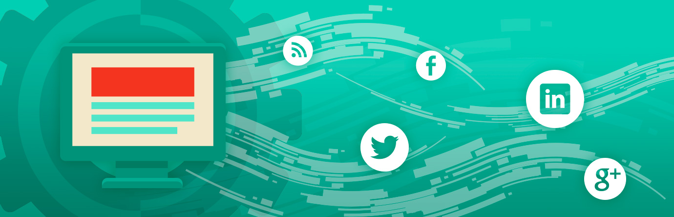 Send your content to social networks banner
