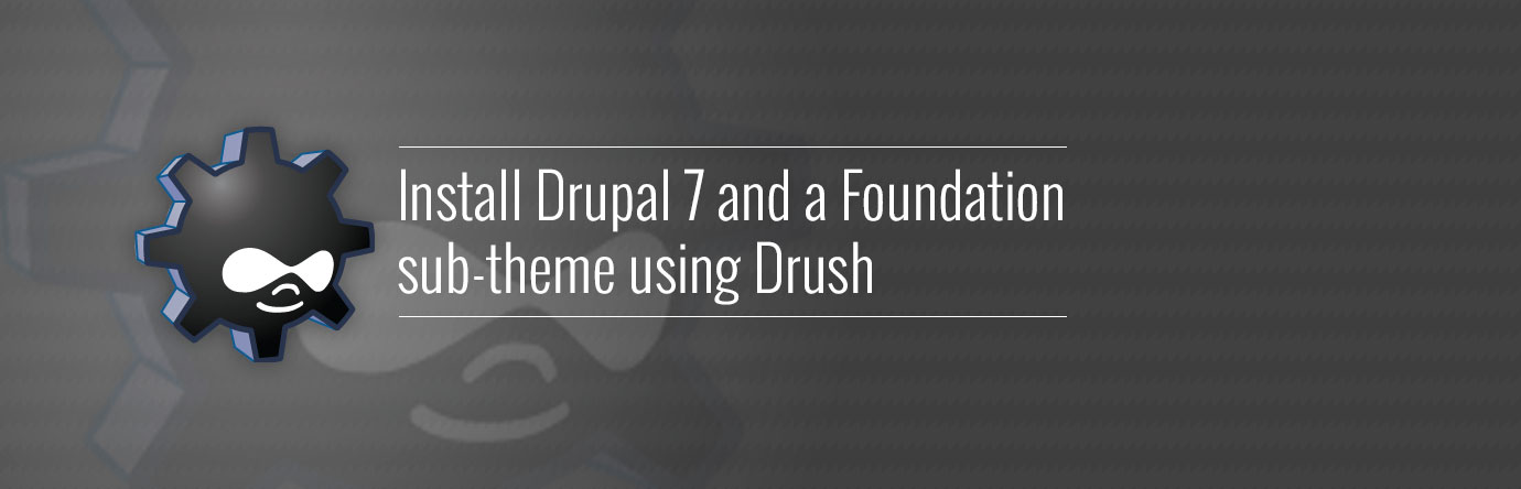 Install Drupal 7 banner