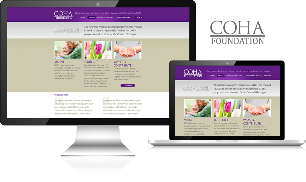 COHA - Mockups