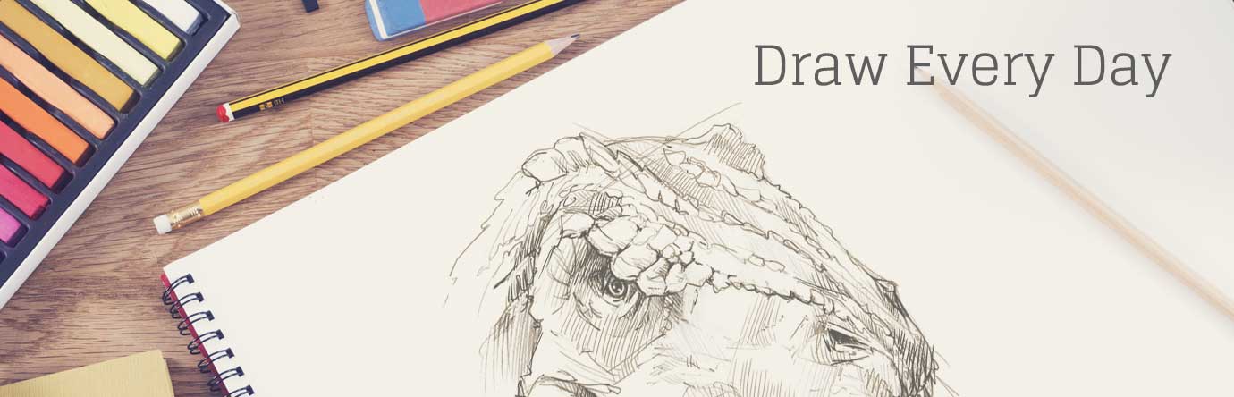 Draw every day banner