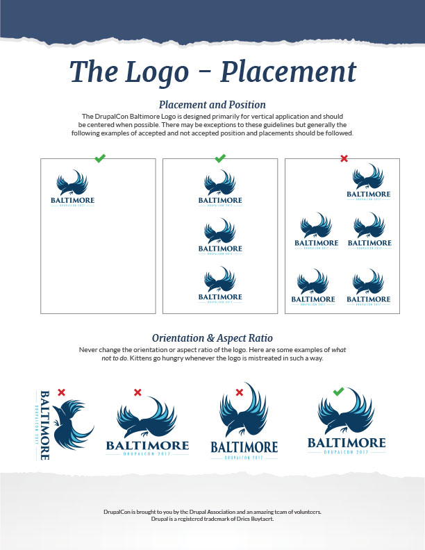 logo usage guide DrupalCon graphic