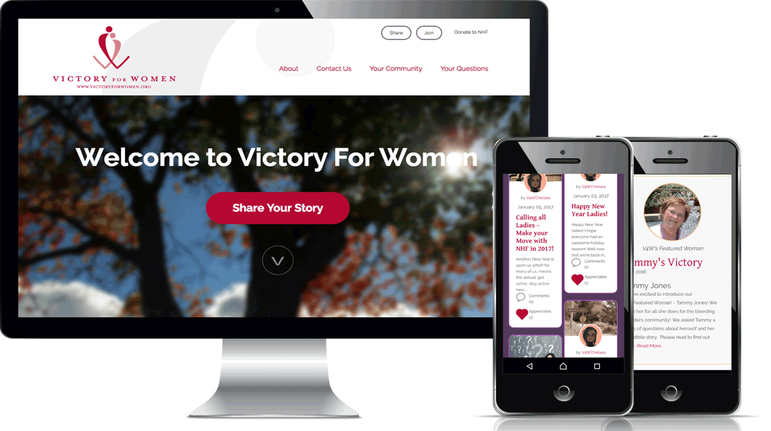 Victory for Women - Desktop and Mobile