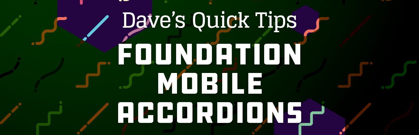 Mobile Accordions in Foundation - image