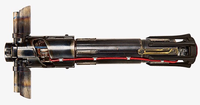 Kylo Ren's crossguard lightsaber graphic