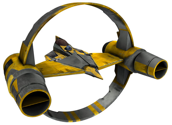 Delta-7 fighter from Clone Wars image