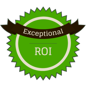 Exceptional ROI Exceptional ROI graphic