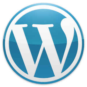 Logo WordPress in Blue