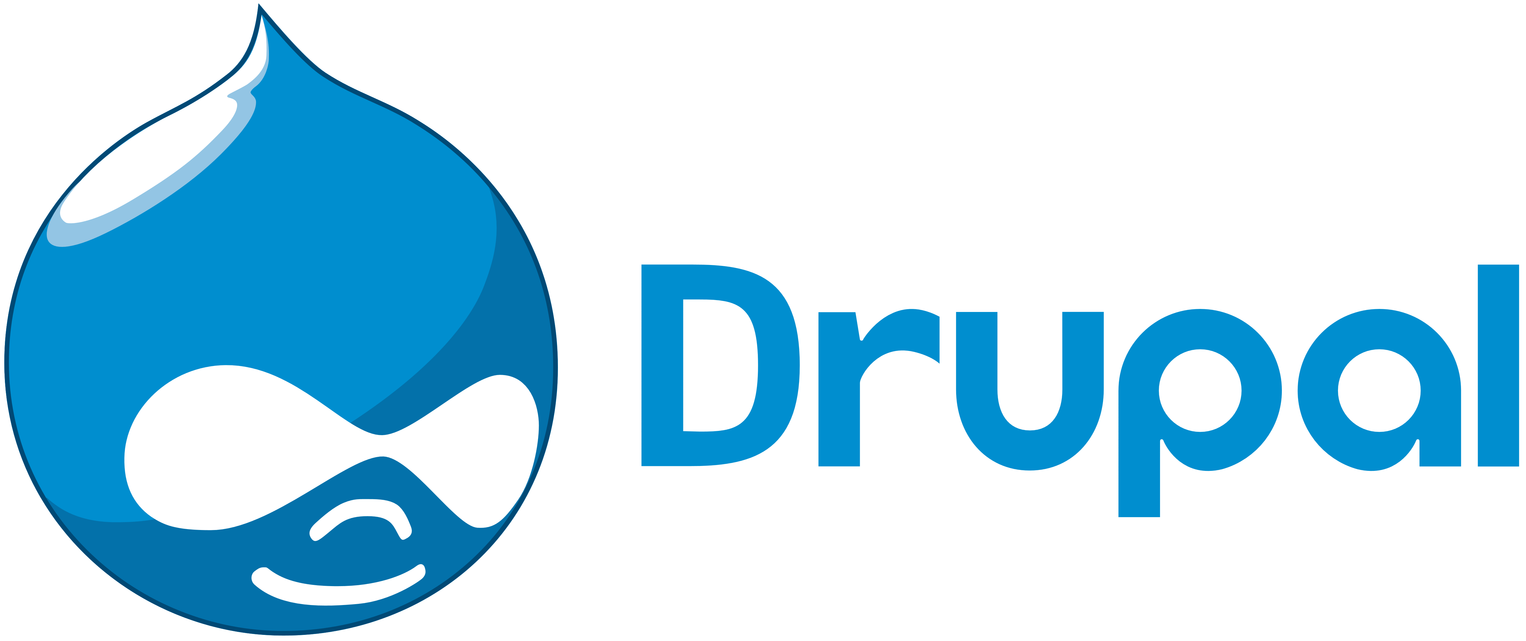 Drupal logo text Logo Drupal Large