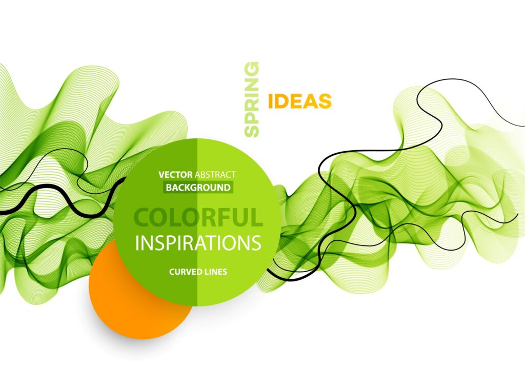 green orange graphic