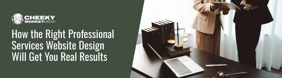 professional services website design cover photo
